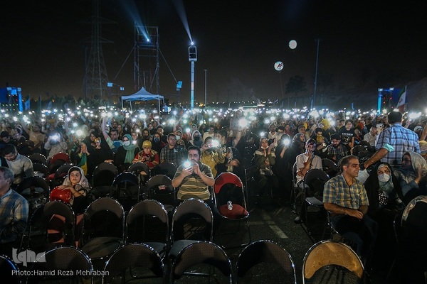 A religious performance accompanied by a concert in Tehran