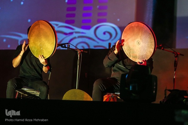 A religious performance accompanied by a concert in Tehran