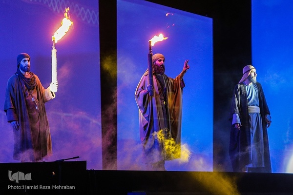 A religious performance accompanied by a concert in Tehran