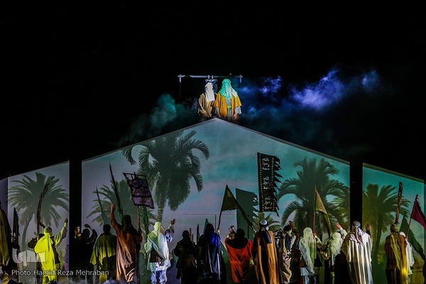 A religious performance accompanied by a concert in Tehran