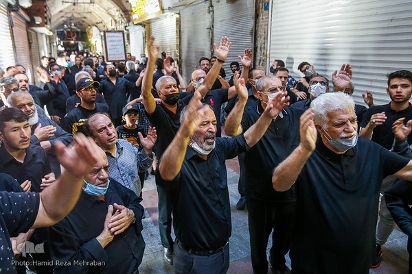 Mourning processions at the mausoleum of Hazrat Abdul Azim Hassani (AS) in south Tehran