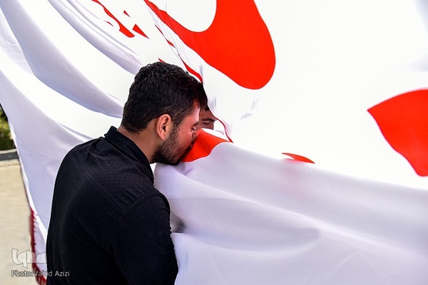 Mourning processions in Bojnurd, northeast Iran