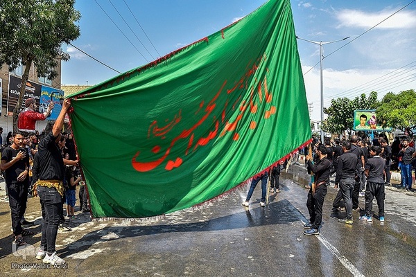 Mourning processions in Bojnurd, northeast Iran