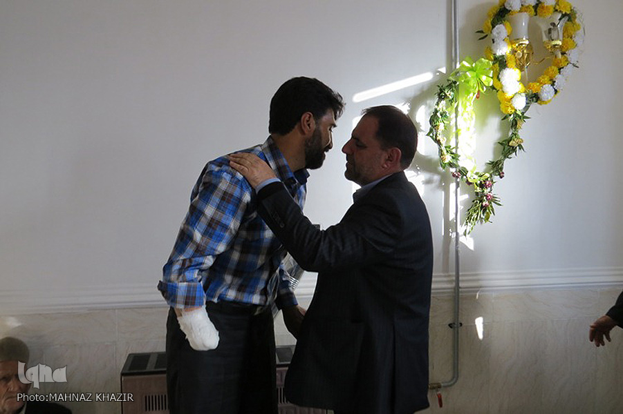 دیدار منتخب بویراحمد و دنا با جانباز مدافع حرم