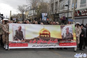 تشییع اولین شهدای مدافع حرم استان زنجان