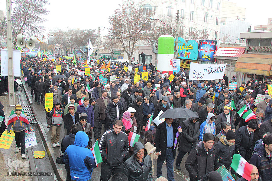راهپیمایی یوم الله ۲۲ بهمن در زنجان