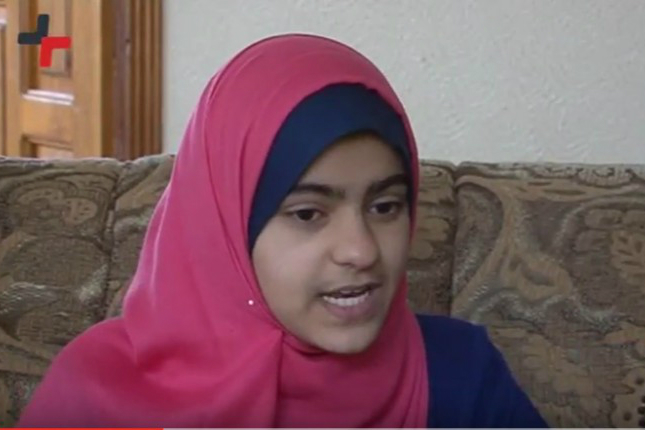 پنج شنبه//دختر فلسطینی مقلد مشاهیر قرائت + عکس