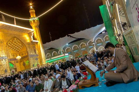 محافل قرآنی به مناسبت میلاد امام علی(ع) در نجف + عکس