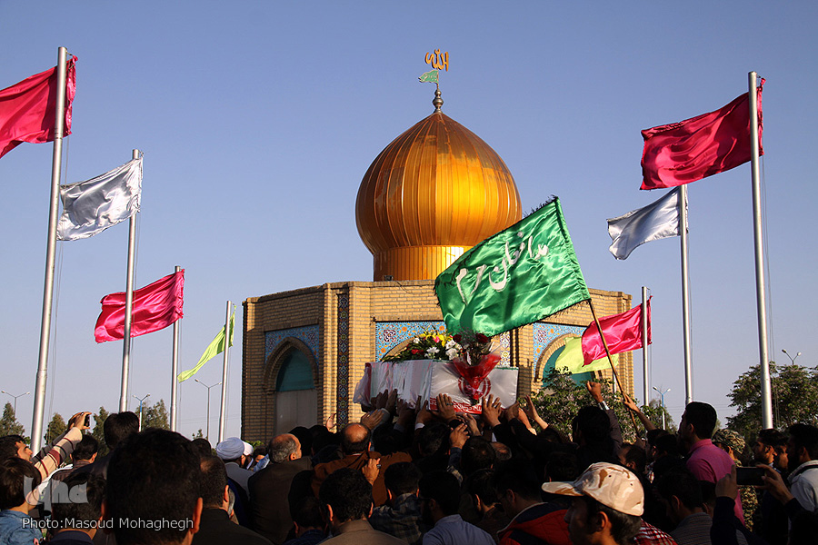 استقبال از شهيد مدافع حرم در سمنان