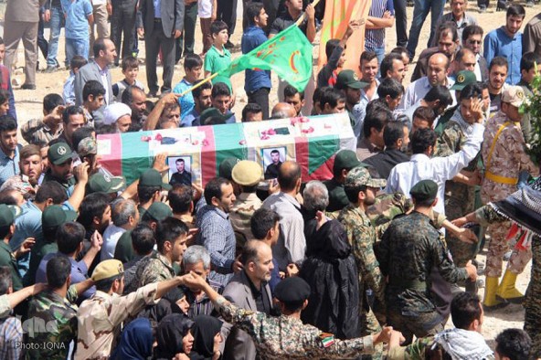 تشییع پیکر مطهر شهید قدرت عبدیانی، شهید مدافع حرم/ کوهدشت