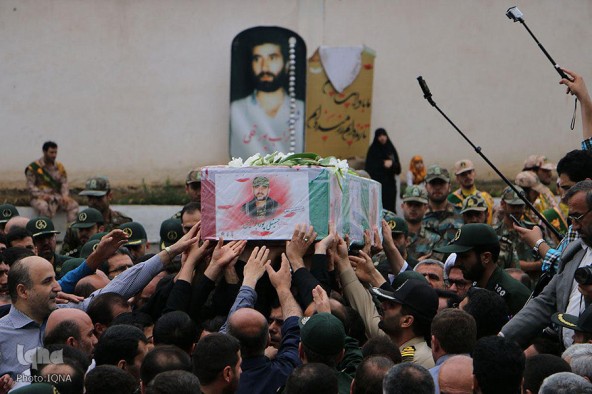 مراسم تشییع پیکر شهید مدافع حرم «حسینعلی پورابراهیمی» - رشت