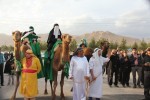 بازسازی نمادین ورود کاروان امام حسین(ع) به کربلا در ریگان
