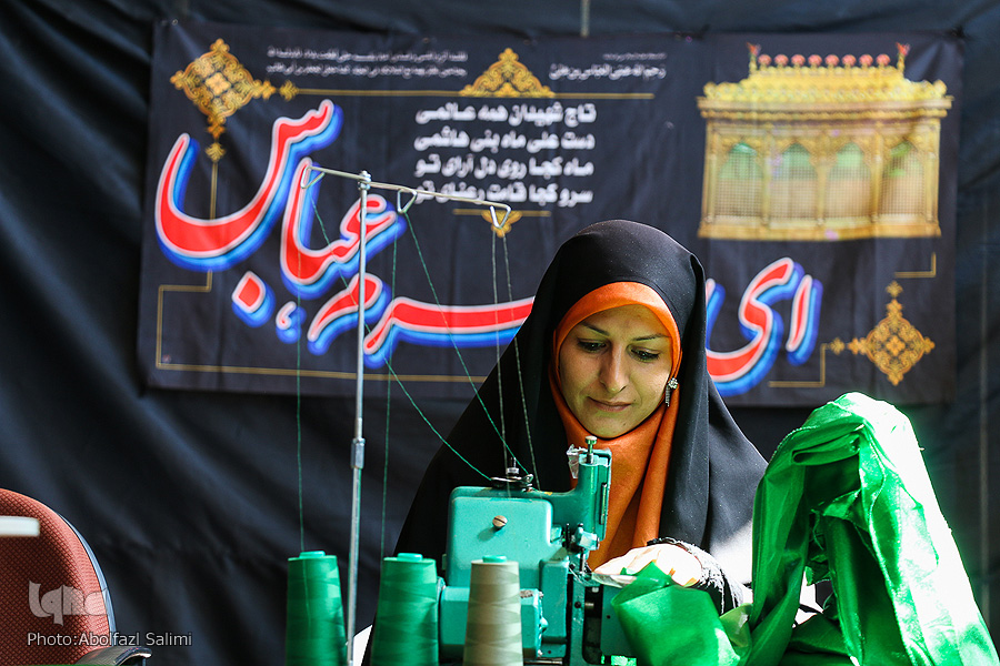 کارگاه دوخت لباس حضرت علی اصغر(ع) در قزوین