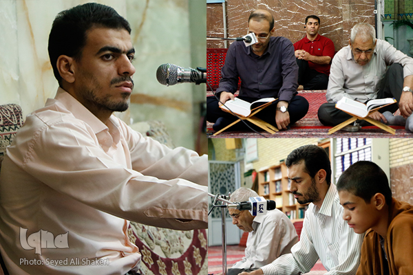 جلسه قرآن سید حامد مقدسی/ بیان نکات تفسیری همراه با روابات اهل بیت(ع)+عکس