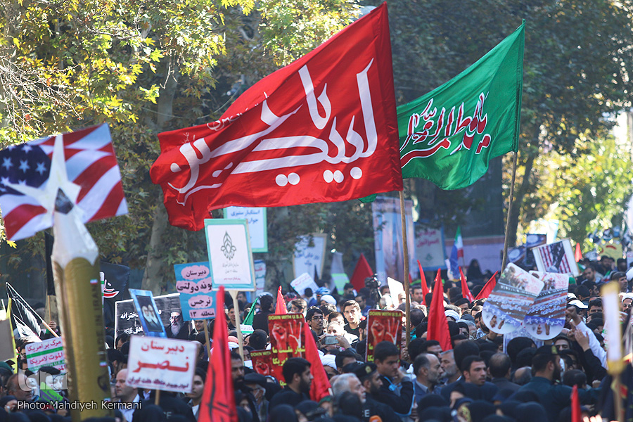 پژواک شعار «مرگ بر آمریکا»ی 58 در مراسم گرامیداشت 13 آبان 95