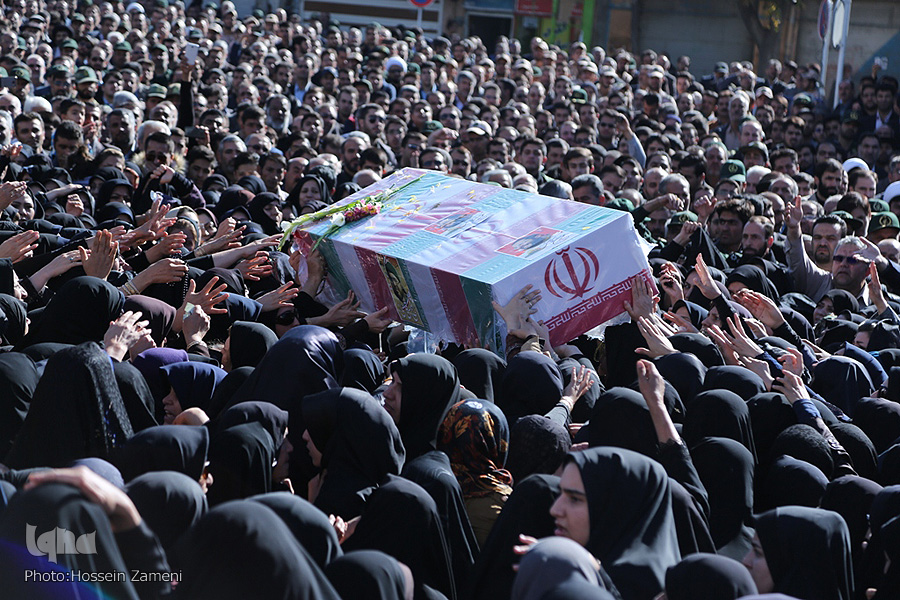 تشییع پیکر مطهر شهید مدافع حرم «محمد حسن قاسمی»