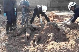 کشف یک گور جمعی در شمال موصل