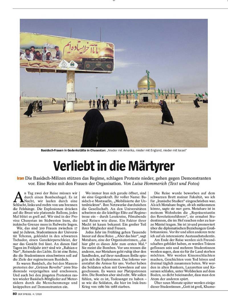 روایت نشریه آلمانی از سفر با راهیان نور