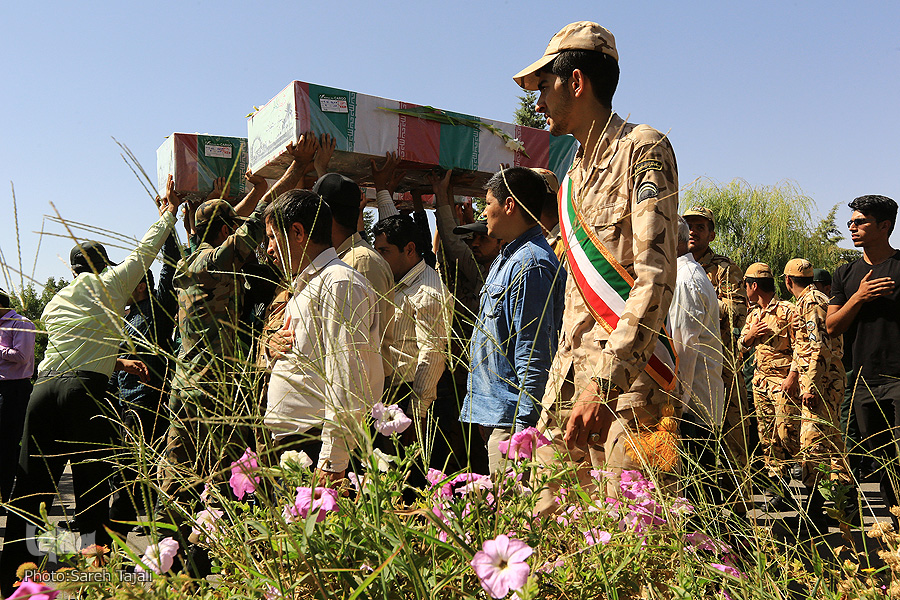 ورود پیکر سه شهید گمنام به کرمان