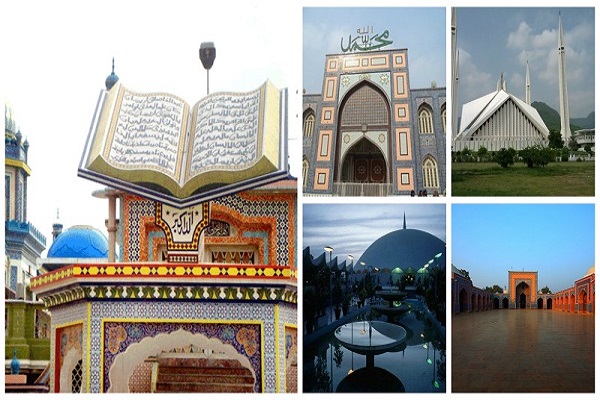معماری مساجد در پاكستان/ از طراحی خیمه‌ای شکل تا بزرگ‌ترین گنبد + عکس