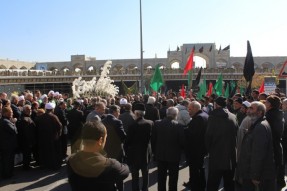 گزارش تصویری دسته روی هیئت های مذهبی خراسان شمالی در مشهد مقدس