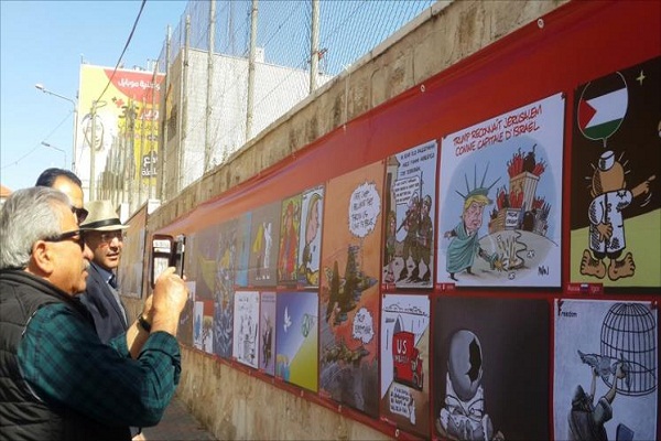 برگزاری نمایشگاه کاریکاتور در حمایت از فلسطین + عکس برگزاری نمایشگاه کاریکاتور در حمایت از فلسطین + عکس