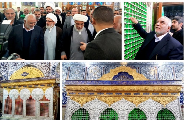 مراسم رونمایی از چهار ضریح خیمه‌گاه حسینی برگزار شد