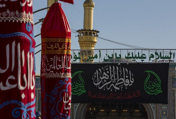 آغاز یازدهمین جشنواره «موسم احزان فاطمی» در بین‌الحرمین + عکس