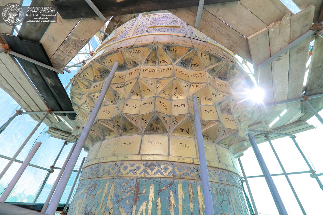 پروژه ترمیم گلدسته&zwnj;های حرم مطهر علوی در آستانه اتمام