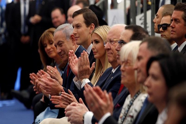 حضور نمایندگان 32 کشور در مراسم انتقال سفارت آمریکا/ انگلیسی