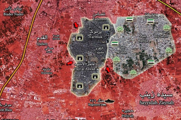حومه دمشق حمله هوایی روسیه به مواضع داعش در حومه دمشق/ آماده