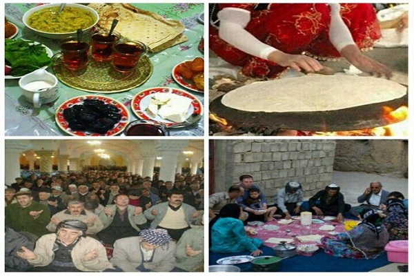 ختم قرآن در سی شب/ هالاو و کولیره رنگ سفره‌های افطار