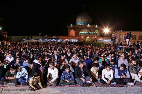 مراسم «شب وداع» با ماه مبارک رمضان در قزوین