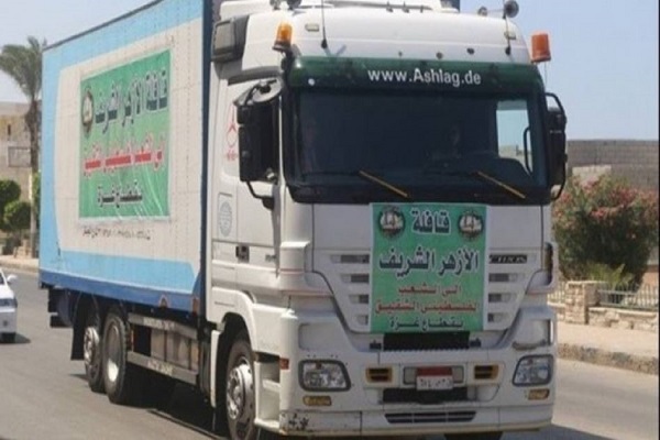 دومین کاروان امدادرسانی الازهر در راه غزه دومین کاروان امدادرسانی الازهر در راه غزه