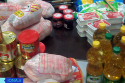 توزیع سبد کالا به نیازمندان