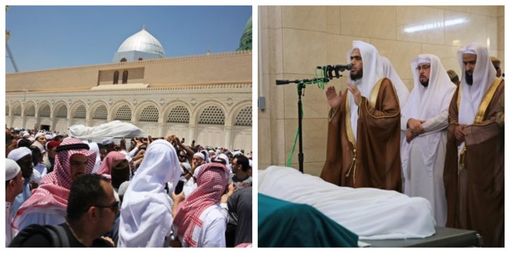 تشییع مفسر قرآن الجزایری به سمت بقیع+فیلم