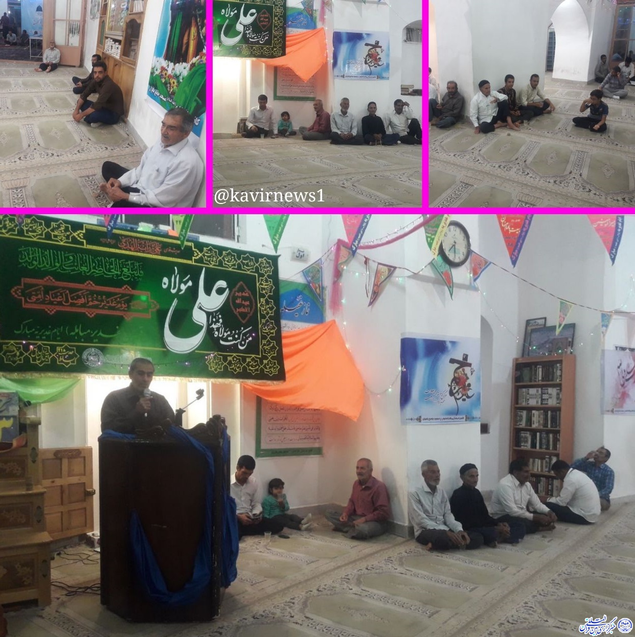 مسجد جامع بافران؛ غرق در شادی اهل بیت(ع)