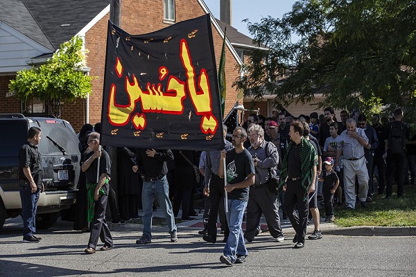 تصاویری از راهپیمایی حسینی در &laquo;دیربورن&raquo; آمریکا