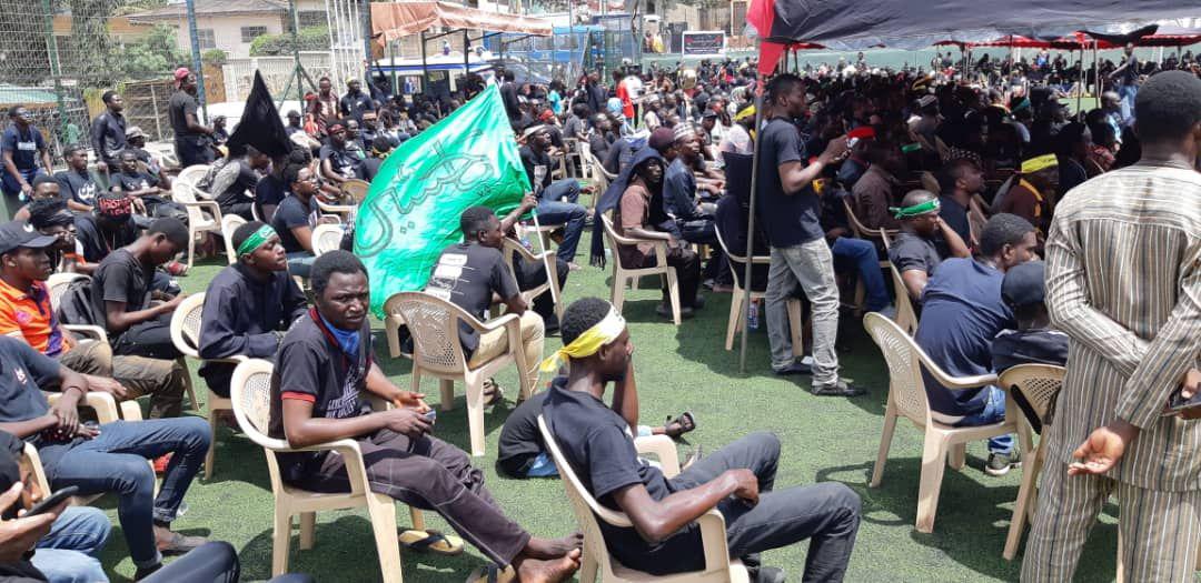 مراسم نمادین حرکت کاروان اسرای کربلا در غنا+فیلم