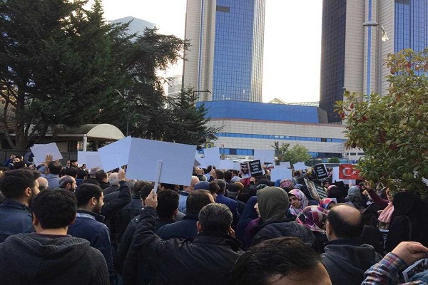 تظاهرات مردم ترکیه علیه عربستانه به خاطر جنایت یمن