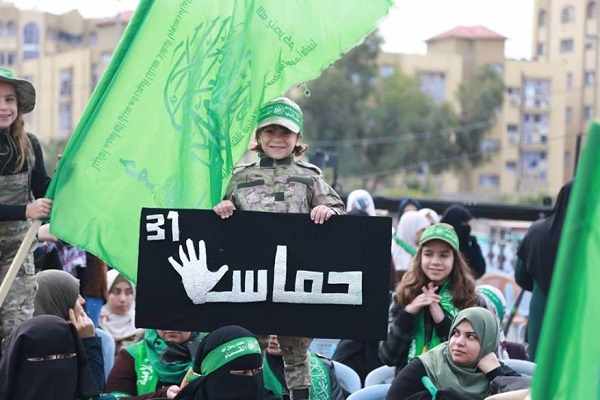 تصاویری از مراسم سالگرد تاسیس جنبش حماس در غزه