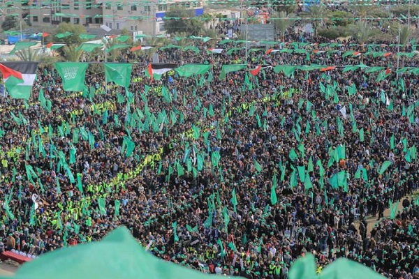 تصاویری از مراسم سالگرد تاسیس جنبش حماس در غزه