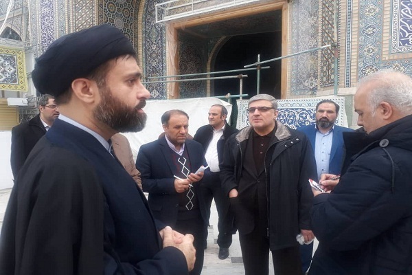 بازدید اعضای ستاد برگزاری مسابقات بین‌المللی قرآن از محل برگزاری مسابقات + عکس