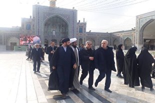 بازدید اعضای ستاد مسابقات بین‌المللی قرآن از محل برگزاری مسابقات + عکس