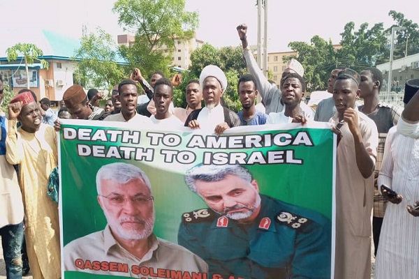 تظاهرات شیعیان نیجریه در گرامی‌داشت یاد شهید سلیمانی
