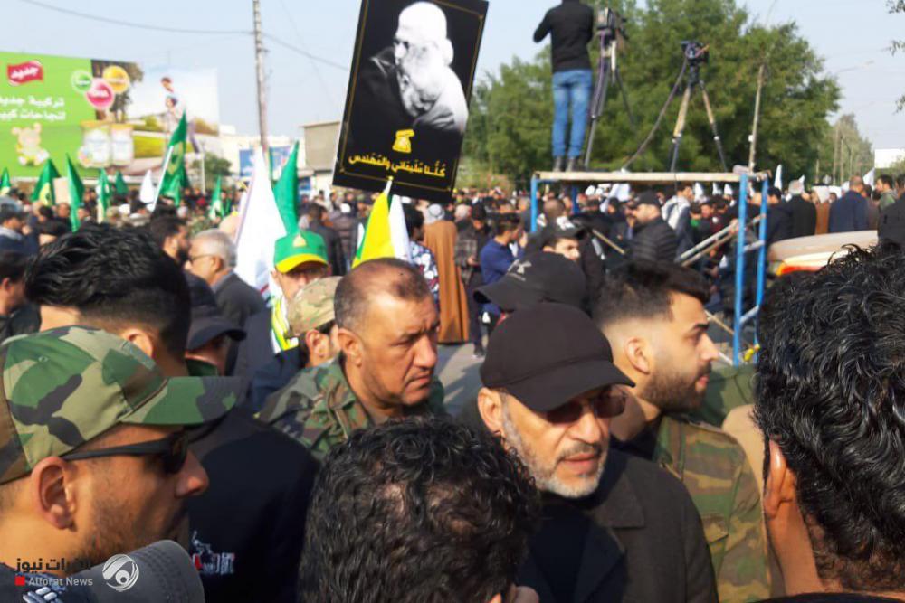 گزارش لحظه به لحظه از مراسم وداع با شهدای مقاومت در عراق گزارش لحظه به لحظه از مراسم وداع با شهدای مقاومت در عراق