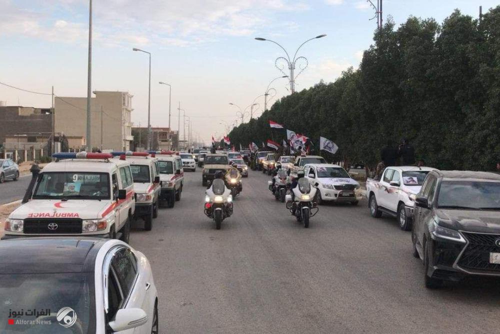 مراسم وداع با سردار دلها و شهدای مقاومت در عراق مراسم وداع با سردار دلها و شهدای مقاومت در عراق