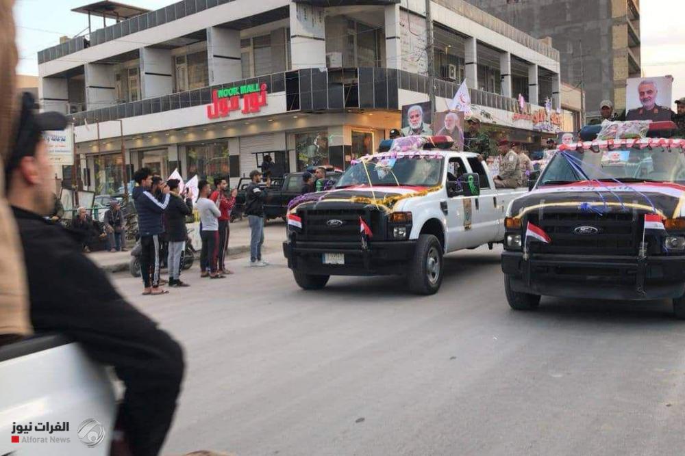 مراسم وداع با سردار دلها و شهدای مقاومت در عراق مراسم وداع با سردار دلها و شهدای مقاومت در عراق