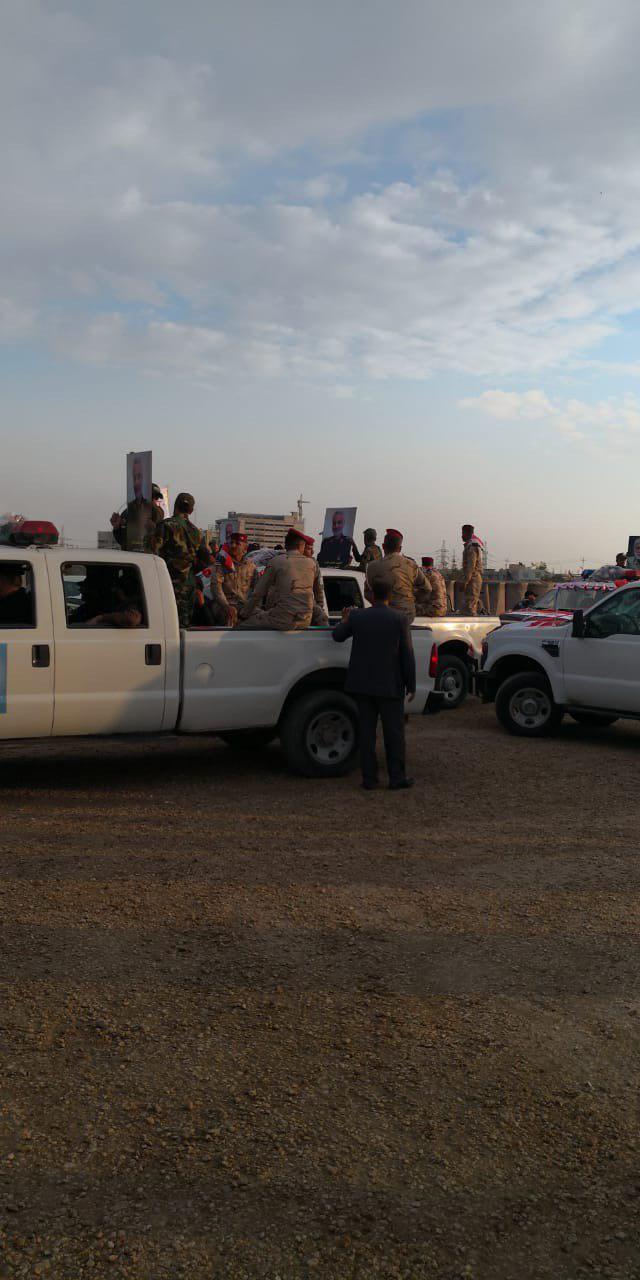 مراسم وداع با سردار دلها و شهدای مقاومت در عراق مراسم وداع با سردار دلها و شهدای مقاومت در عراق