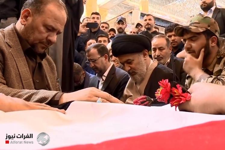 مراسم وداع با سردار دلها و شهدای مقاومت در عراق مراسم وداع با سردار دلها و شهدای مقاومت در عراق